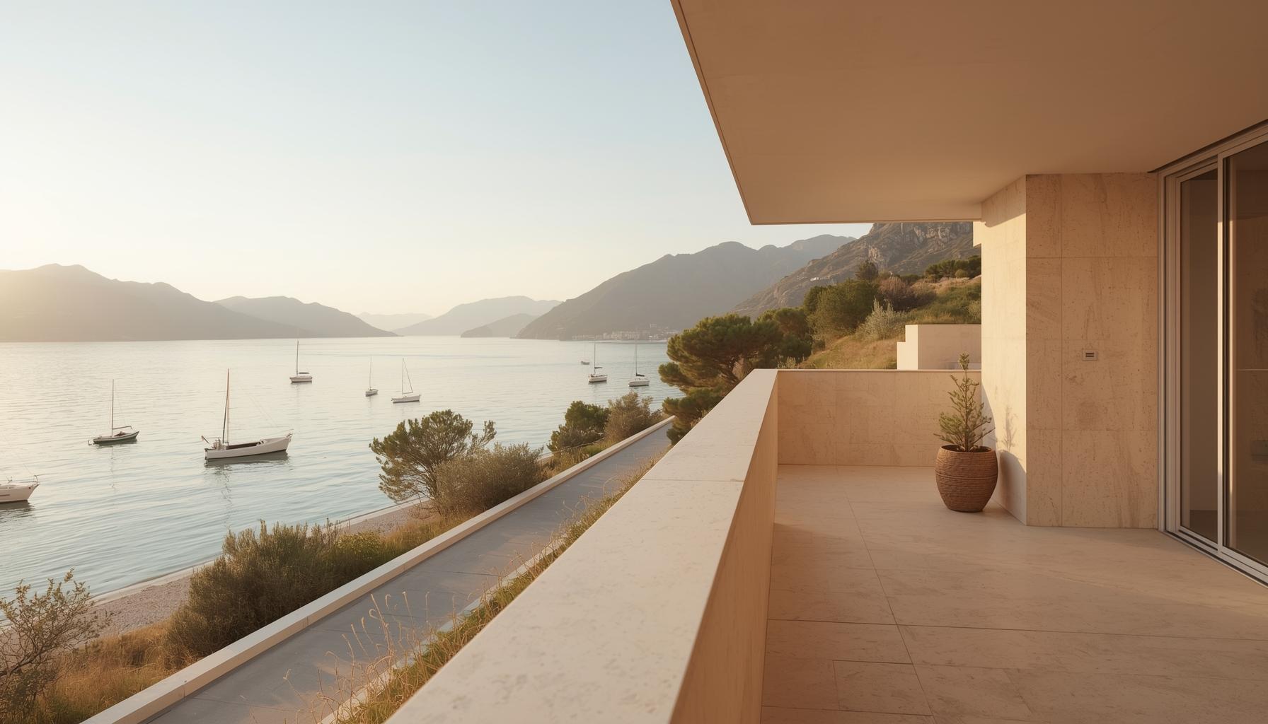 Widoki z apartamentów i odległość do morza